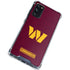 NFL Washington Commanders Distressed Galaxy S20 FE Clear Case